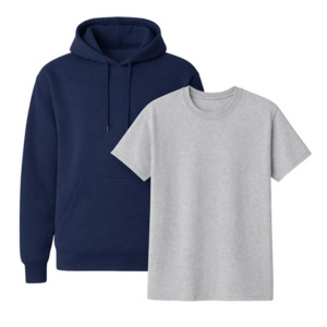 Gildan 2-Piece Pack: Heavy Blend Hoodie 18500 + Heavy Cotton T-Shirt 5000